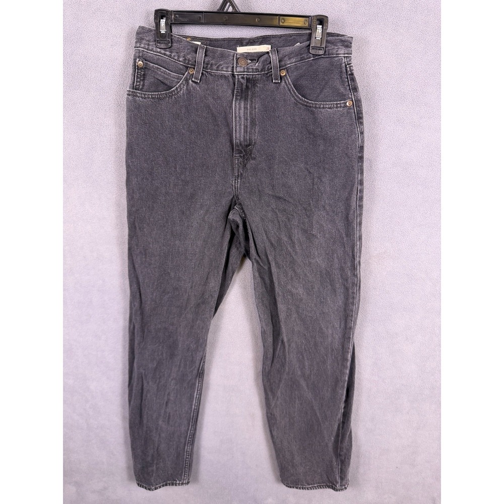 Levi's Premium Women's 28x30 Faded Black Denim Jeans Baggy Dad Jeans